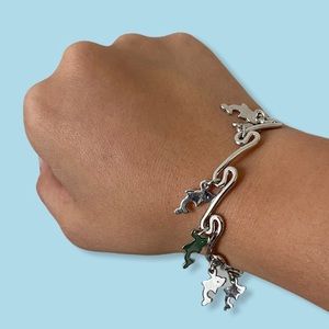 4/$20 ⊹ SILVER DOLPHIN CHARM BRACELET
